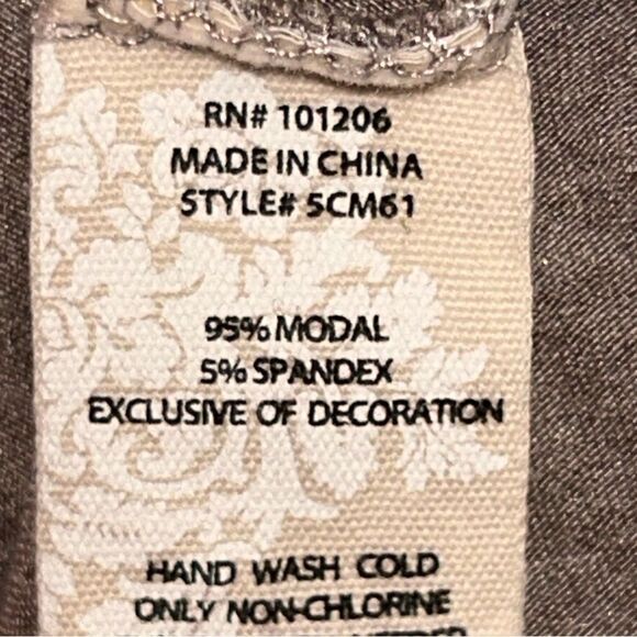 Soft Surroundings Three Faux Button Front Long Sleeve Tunic Shirt Top - Picture 8 of 10